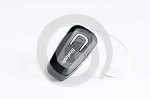 Black bluetooth isolated on a white background.Copy space