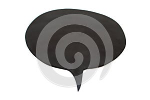 Black board speech bubble