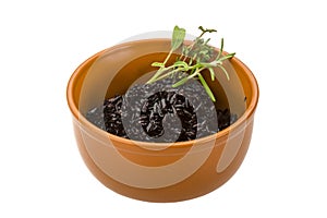 Black boiled rice