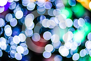 Black bokeh background