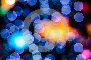 Black bokeh background