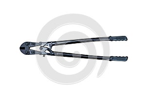 Black Bolt Cutter isolated on white background with clipping path.