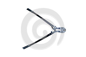 Black Bolt Cutter isolated on white background with clipping path.