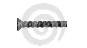 Black bolts isolated on white background