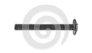 Black bolts isolated on white background