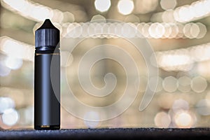 Black bottle jar chubby gorilla for e-cigarette tobacco liquids with black cap