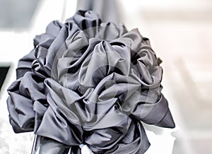 Black Bow for Funeral, Retro Tone (Funeral, mourning, black)