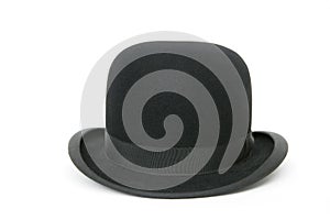 Black bowler hat