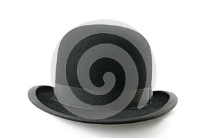 Black bowler hat