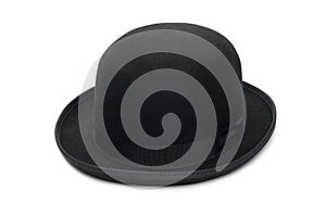 Black bowler hat