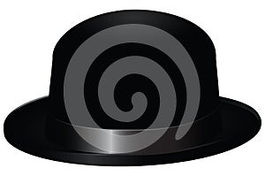 Black bowler hat photo