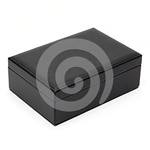Black box isolated on white background