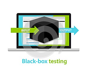 Black box testing input output process software development methodology photo