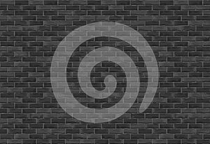 Black Brick Wall Background