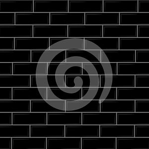 Black brick wall rectangles