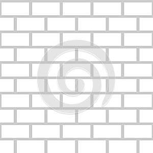 Black brick wall seamless pattern. Simple building