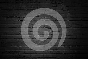 Black brickwork texture