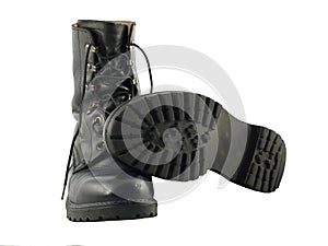 Black British Army Issue Combat Boots