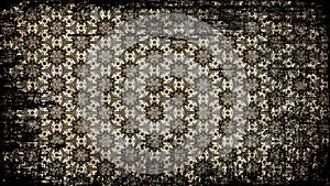 Black and Brown Vintage Grunge Decorative Floral Background Pattern