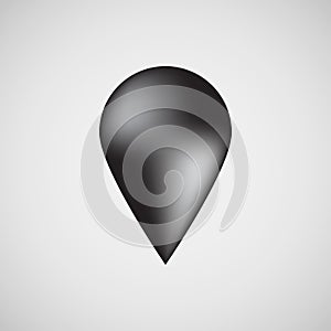 Black Bubble Map Pointer Badge