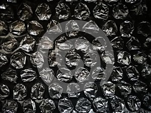 Black bubble wrap sheet pattern
