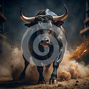 black bull charging generative ai