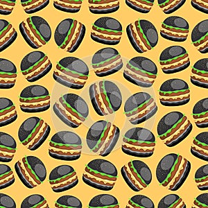 Black burger will surprise you with color and taste