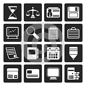 Black Business and office Icons