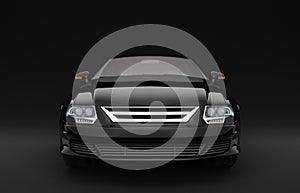 Black business sedan