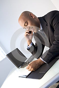 Black businessman at work