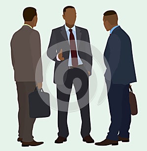 Black Businessmen Talking