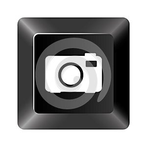 black button camera icon