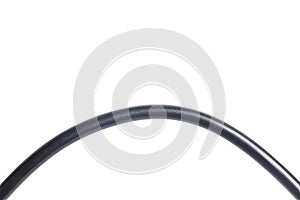 Black cable isolated on white background