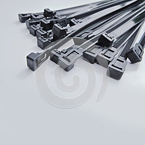 Black cable ties