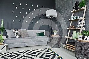 Black cactus wall decor