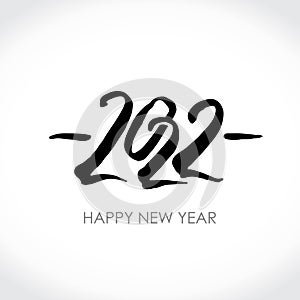 Black calligraphy logo design 2022.