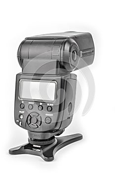 Black camera flash isolate