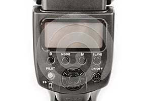 Black camera flash isolate