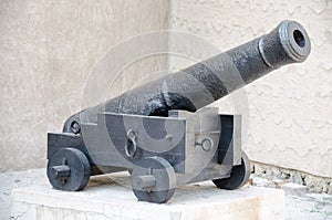 Black cannon, Dubai Museum at Al Fahidi Fort, UAE