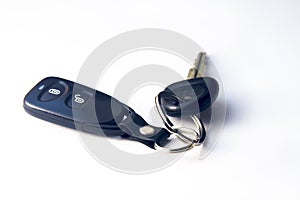 Black car keys with remote control