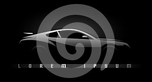 Black car silhouette