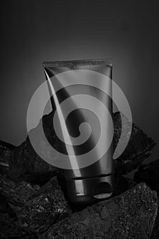 Black Carbon Charcoal Facewash for Mockup