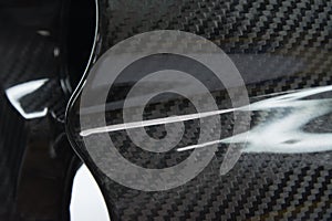 Black carbon fiber composite material background