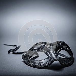 Black carnival mask