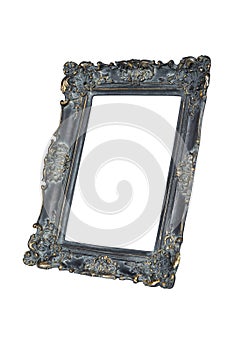 Black carved picture frame