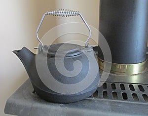 Black Cast Iron Kettle