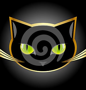 Black cat head