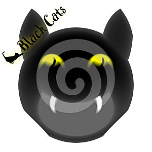 Black Cat Illustration for Halloween
