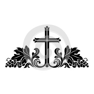 Black catholic crucifix