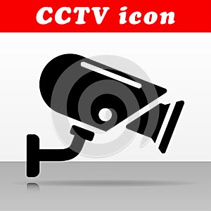 Black cctv vector icon design